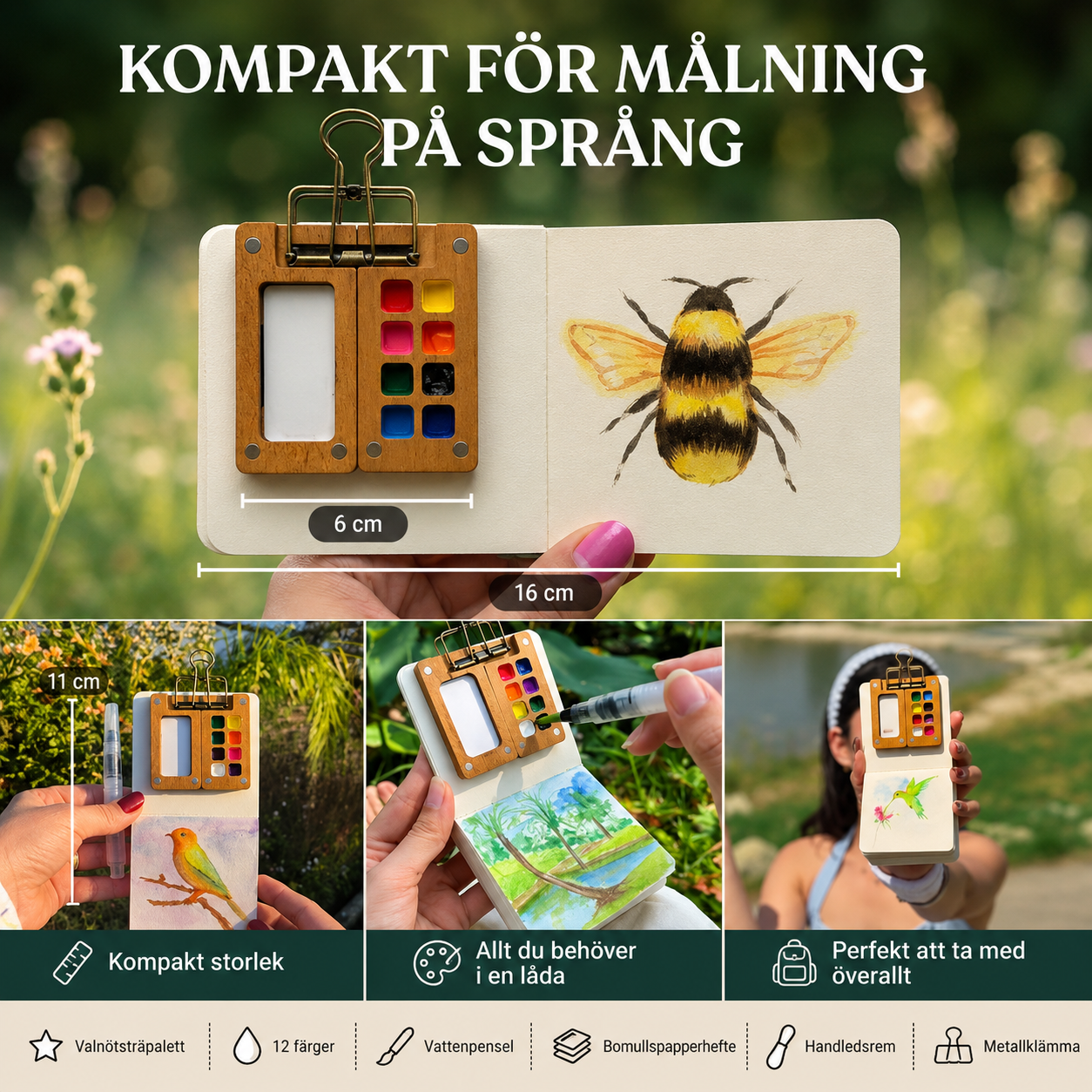 Akvella™ Pocket Akvarellkit